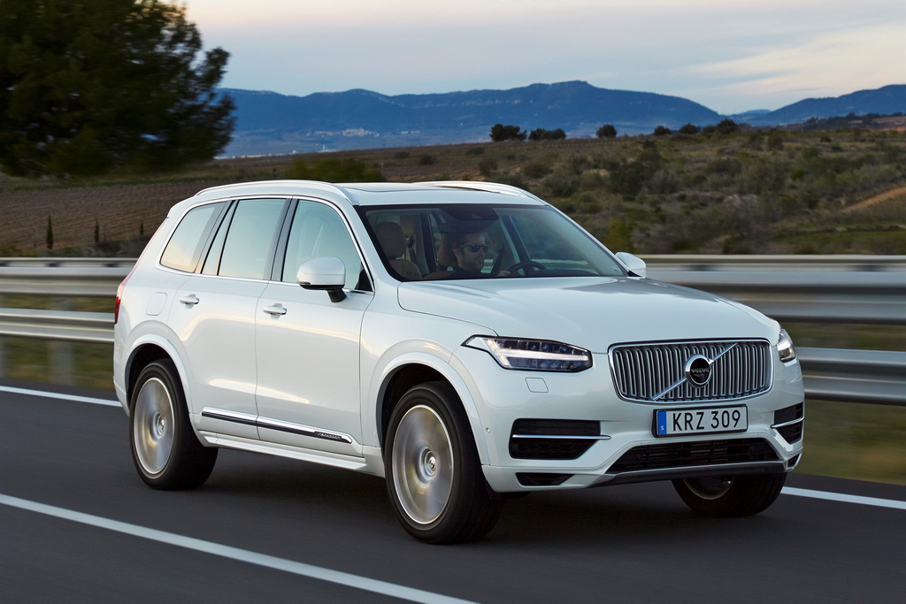 The new Volvo XC90 with the T8 engine driven in Tarragona, Spain.