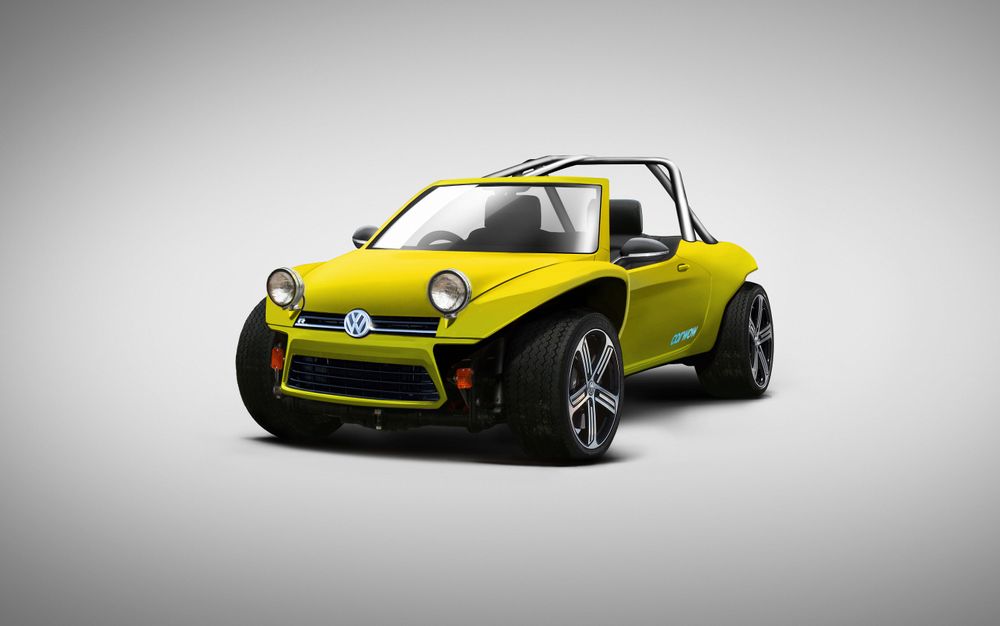 Классический VW Beach Buggy + горячий хетчбэк VW Golf