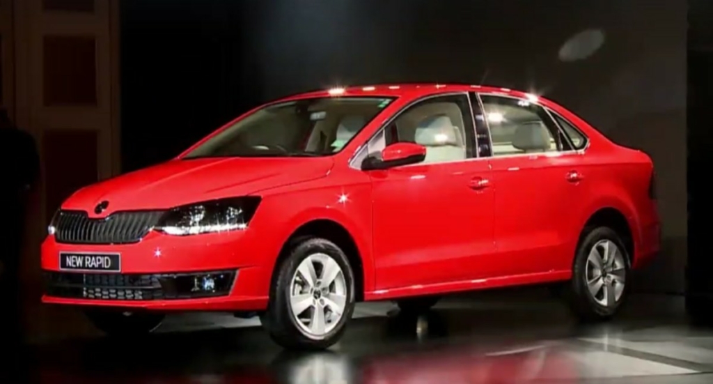 Skoda rapid черная