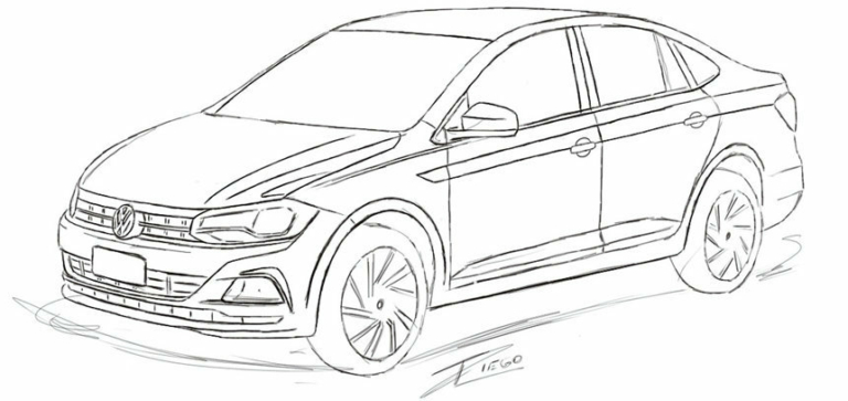 Volkswagen polo чертеж